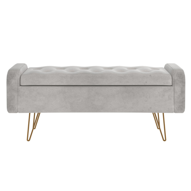 Ivy Bronx Che Upholstered Flip Top Storage Bench & Reviews | Wayfair.ca
